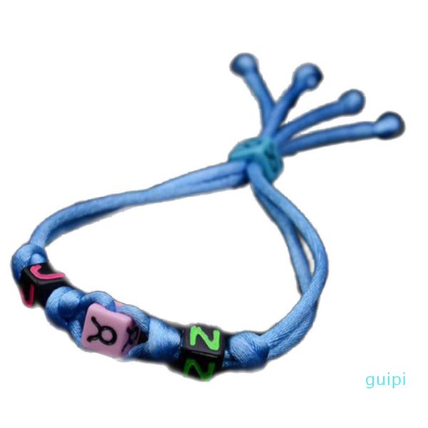 

adjustable girls constellation braided bracelet wirstband (taurus), Golden;silver