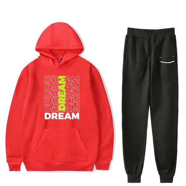 

men's tracksuits ranboo casual fashion fall suit hoodies sportswear hoodie sweatshirt+pant two pieceset, Gray