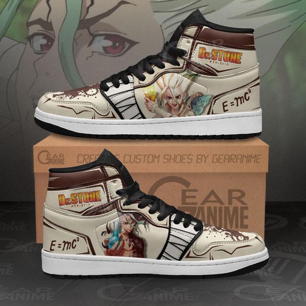 

senku ishigami sneakers . stone custom anime sho