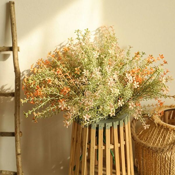 

artificial flowers plastic mitten grass flower garden wedding home decoration fake lhy00786 decorative & wreaths