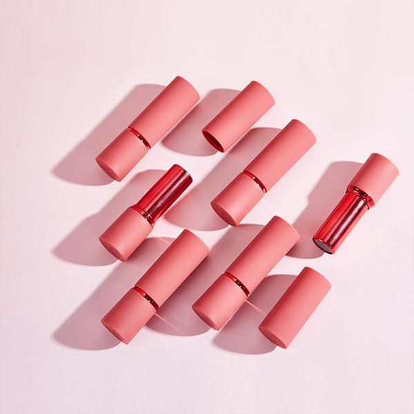 

storage bottles & jars empty lipstick container tube red frosted round plastic lip stick containers tubes packaging skincare cosmetic m
