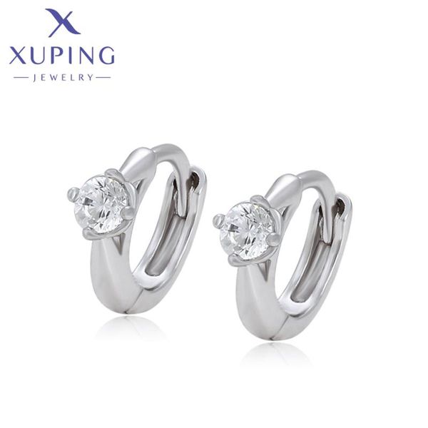 

hoop & huggie xuping jewelry fashion arrival rhodium color earrings for baby children a00823431, Golden;silver