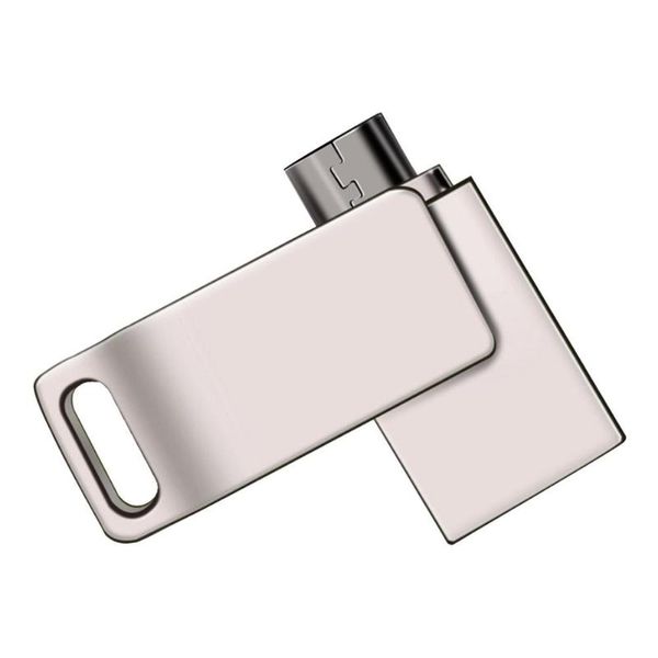 

hubs computer phone conversion u disk dual-use 16g32g64g metal rotation two usb2.0 high-speed flash drive