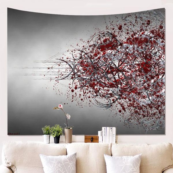 

tapestries 3d striped wall covering living room hanging cloth background painting tapestry decoration blanket