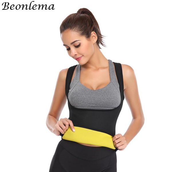

women's shapers beonlema neoprene sweat shaper women body belly sheath tummy shaping sauna vest plus size underbust, Black;white