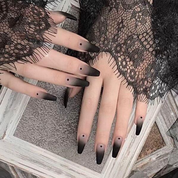 

false nails fake nail patch web celebrity douyin summer style manicure pregnant oils potherapy, Red;gold