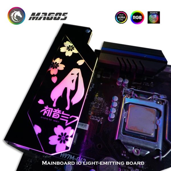 

customize mainboard io light-emitting board,pc diy mb rgb panel decoration,colorful/ led vga, 5v3pin/12v4pin sync fans & coolings