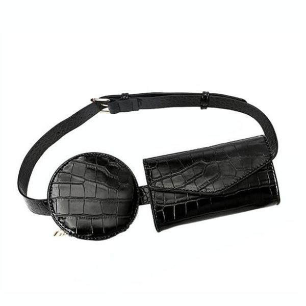 

fashion women's bag summer multi-function crocodile pattern waist bags all-match chest simple girl small messenger