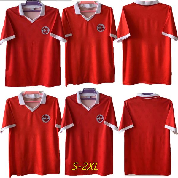 

retro switzerland soccer jerseys home national team uniforms1994 1995 akanji shaqiri embolo seferovic football jersey zakaria elvedi freuler, Black;yellow