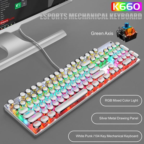 

key mechanical keyboard usb wired led backlit axis gaming for deskkeyboards