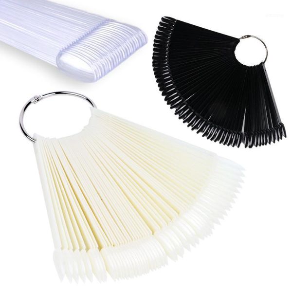 

1set false nail tips fan nature art round full cover display practice tools fake nails manicure acrylic uv gel polish jia231, Red;gold