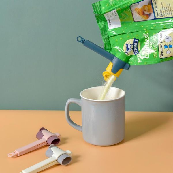

bag clips snack sealing milk powder clip plastic discharge spout food device kitchen tools accessories