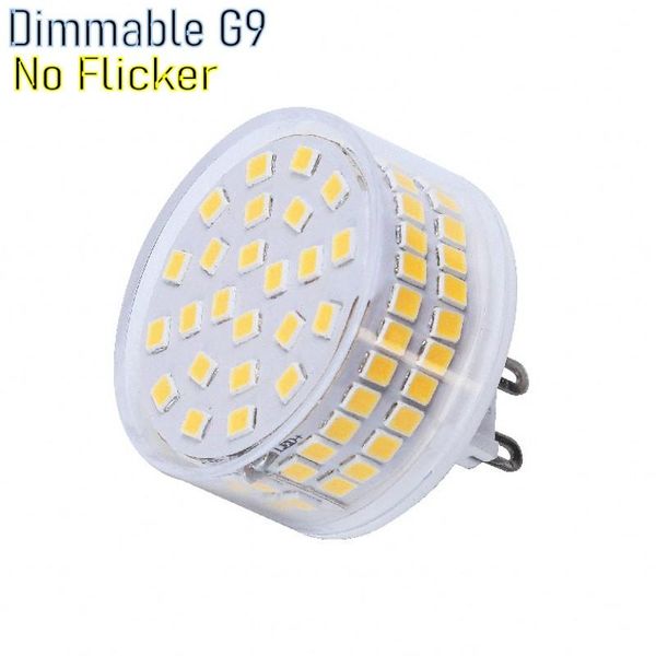 

bulbs led bulb dimmable g9 ac120v 220v 9w 90leds smd2835 no flicker light lamp 850lm chandelier replace 80w halogen lighting