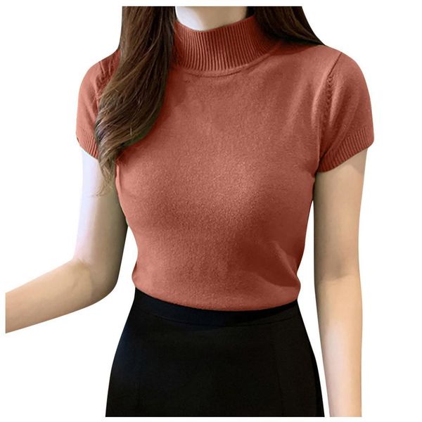 

summer casual o neck solid women shirts short sleeve autumn work vintage t2, White