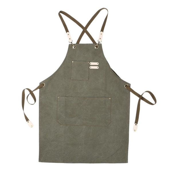 

denim canvas wear apron / painting hairdressing barista restaurant anti-dirty overalls aprons
