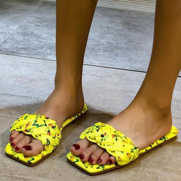 

slippers summer ladies embroidered ankle buckle open toe leopard print beach luxury color matching, Black