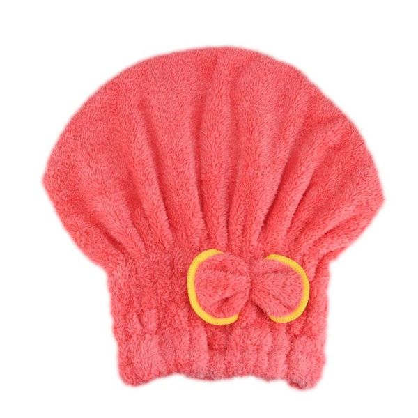 

microfibre quick hair drying bath spa bowknot wrap towel hat cap for bathroom accessories tryc889 shower caps