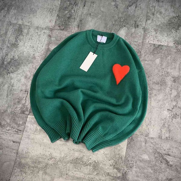 

am french heart love a letter loose leisure versatile age reduction simple round neck sweater pullover female, White;black