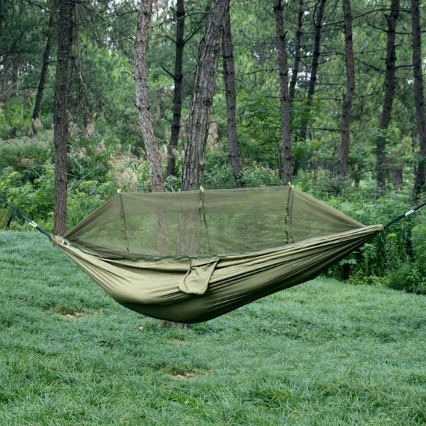 

tents and shelters hammock tent mosquito net outdoor recreation hanging bed sleeping gear anti-mosquito nylon double high strength parachute