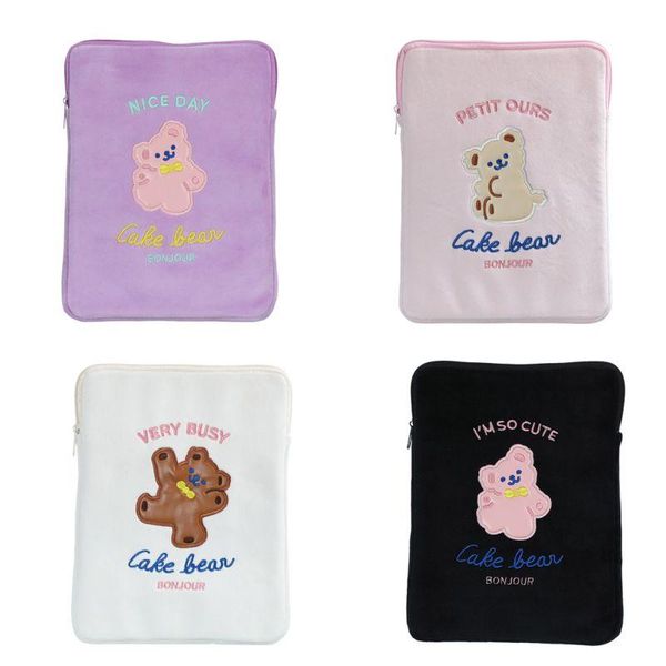 

cartoon pattern embroidery protect pouch case cover for 11in 10.5in 9.7in tablet 517d cosmetic bags & cases