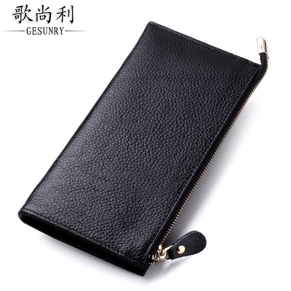 

leather wallet ultra-thin new long style pattern ladies lychee casual women sbdok