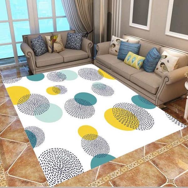 

carpets simplicity fashion soft flannel 3d printed rugs mat anti-slip large rug carpet home decoration style-4