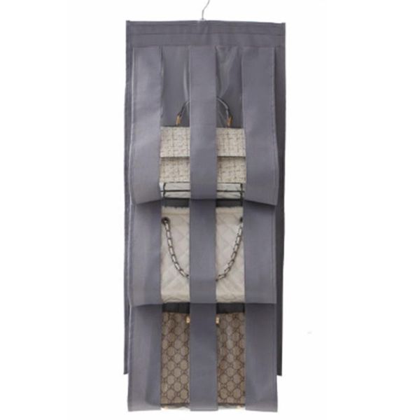 

hanging baskets lixf 5 pocket bag double sided oxford cloth organizer wardrobe transparent storage for handbag closet shoes door wal