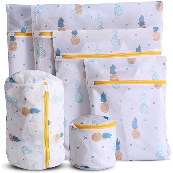 

mesh laundry bag cute printing travel storage clothes can store bra underwear socks bags