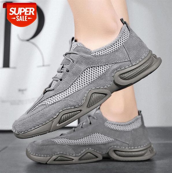 

casual sports shoes men's mesh breathable running flying knit #uq9p