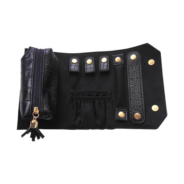 

jewelry pouches, bags soft accessories decoration practical organizer dustproof multi partition roll storage protective travel portable, Pink;blue