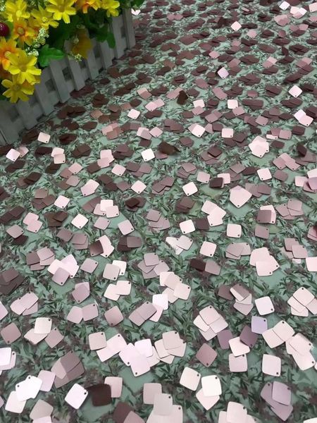 

ribbon style sequin chiffon 3d embroidery tulle french mesh yarn african lace fabric nigeria /dress /evening skirt 5ys, Pink;blue