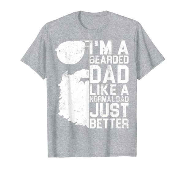 

mens bearded dad shirt funny beard humor father's day gift idea, White;black