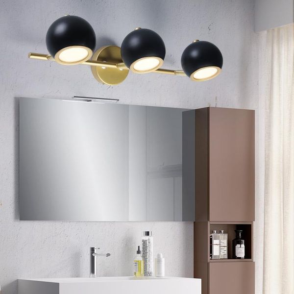 

nordic bathroom toilet waterproof led mirror headlight creative makeup vanity cabinet luxury wash table lamp lb101302 wall