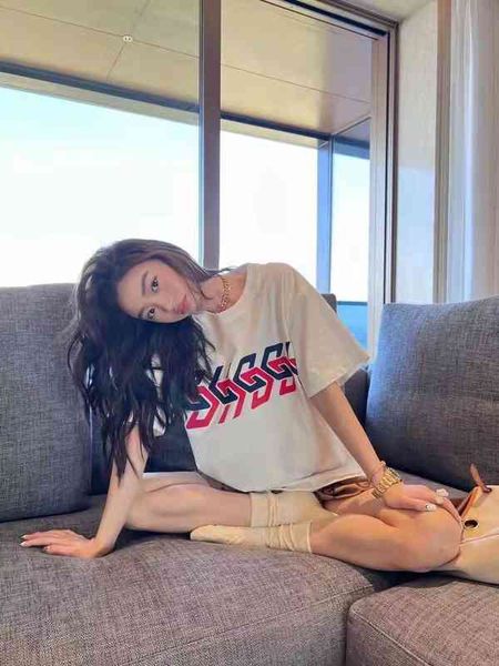 

design women's clothing family's new high version early year the tiger tide short sleeved t-shirt simple and versatile pure cotton, White