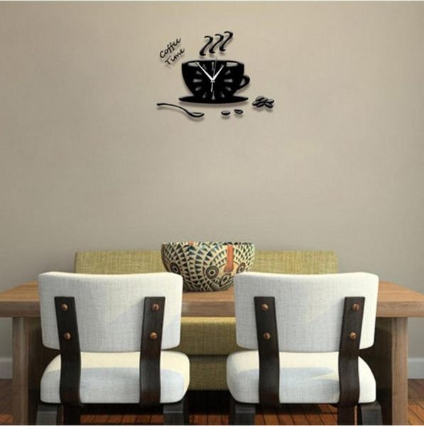 

wall clocks diy quiet creative 3d clock mirror home decor interior design livingroom office holiday windows silent