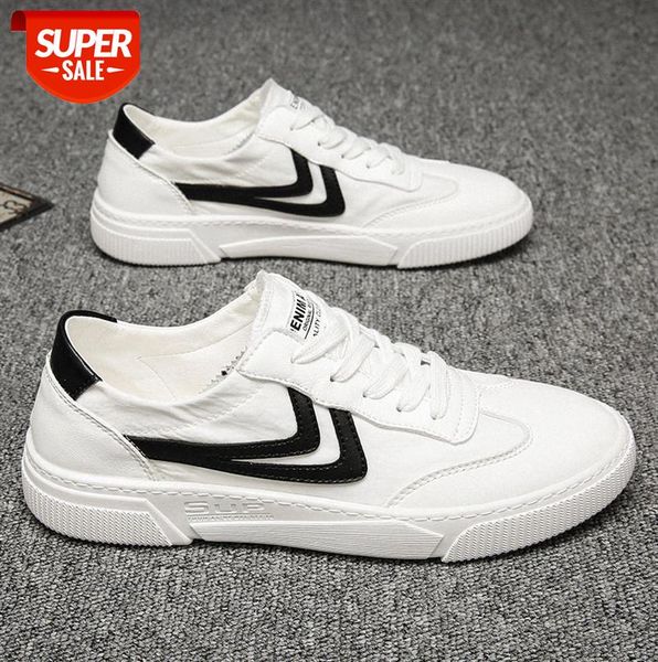

thin men's shoes breathable casual all-match canvas white korean sneakers #dr5w