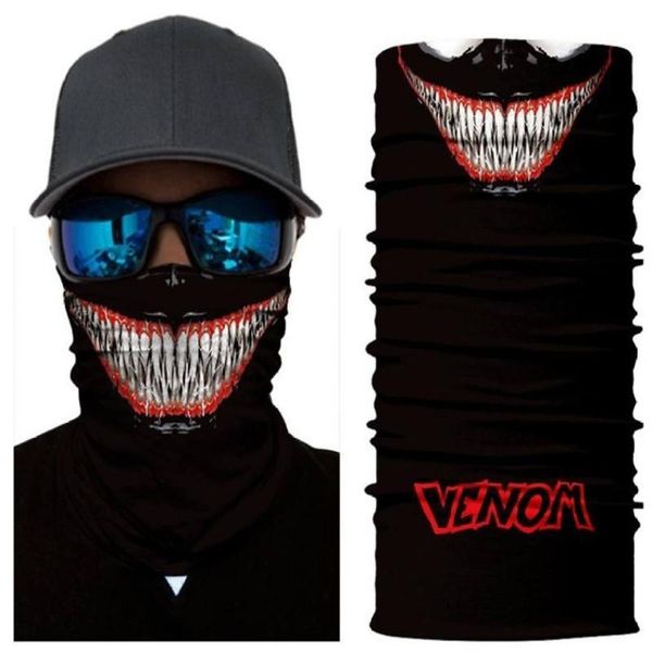 

cycling caps & masks fashion bicycle bandana skull riding scarf for men women head face neck sun protection camping outdoor accessories, Black