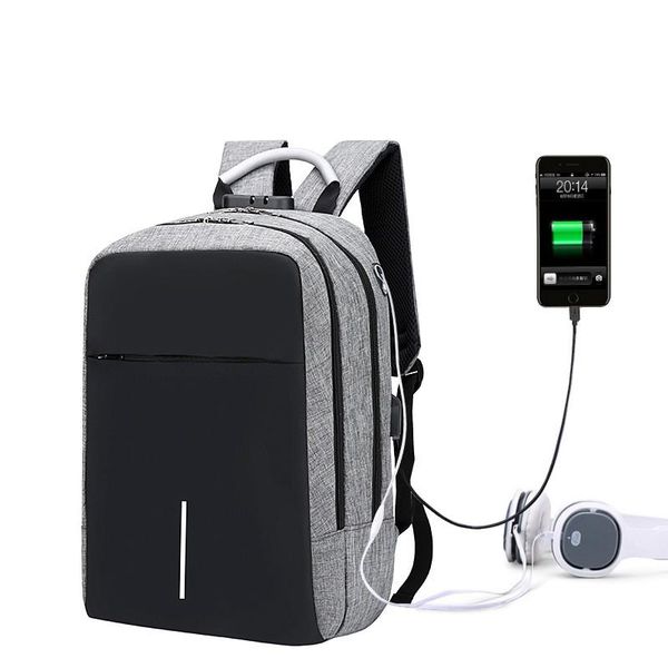 

backpack for men business waterproof multi-function bag lap15.6 inch usb charging casual oxford cloth rucksack man