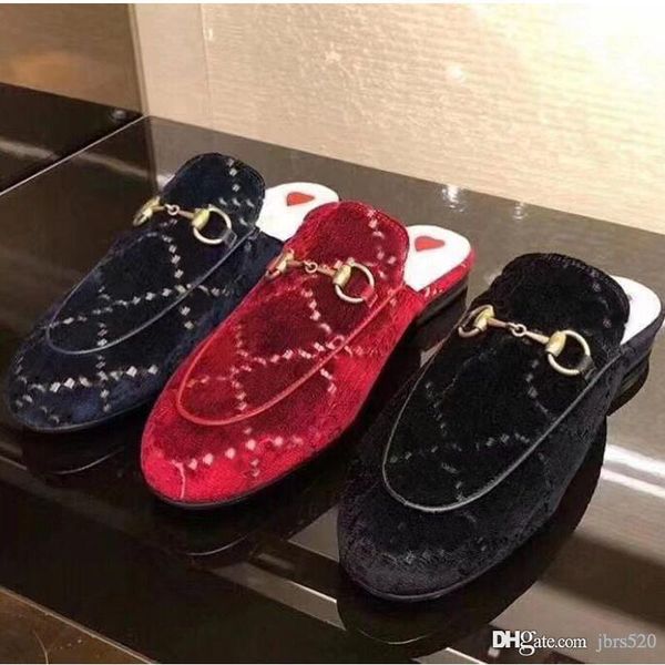 

summer men beach slippers classic designer lazy flat baotou flip flops 100% leather lady slides suede letter women shoes cowhide metal mens, Black