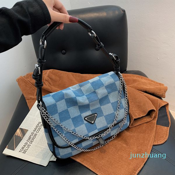 

designer- women canvas bags fashion underarm tote bag women's personality trend single shoulder messenger bag