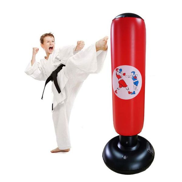 

sand bag 120cm/150cm punching inflatable boxing adults children gym punch kicking sandbag tumbler rebound decompression