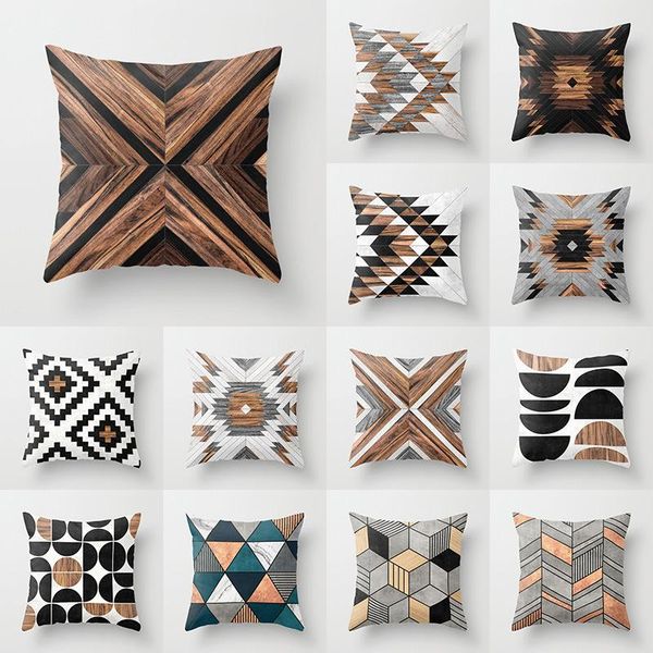 

cushion/decorative pillow yaapeet 1 geometric cushion cover polyester europe throw case soft marbling 45x45cm square