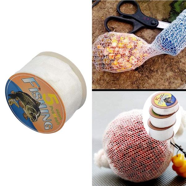 

fishing accessories 5m water soluble pva narrow mesh tube net carp feeder bait lure refill plunger bar tackle set