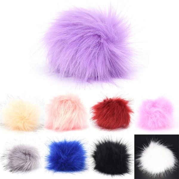 

keychains faux fur ball keychain 10 cm pom llaveros portachiavi fluffy porte clef pompom de, Silver