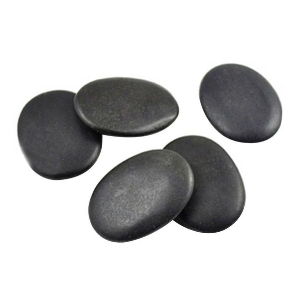 2021 NEUE Gesundheit Pflege Natürliche Basalt Massage Stein Schwarz Hot SPA Felsen Schmerzen Relief Energie Set Massage Steine Felsen