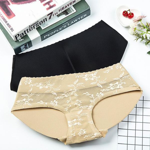 

women's shapers women lace pads panty bulifte control panties fake hip enhancer shaper brief push underwear bottom, Black;white