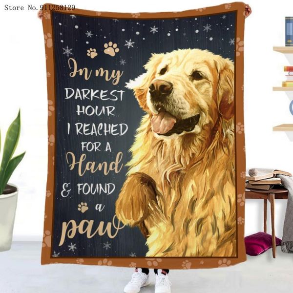 

blankets pet dog flannel blanket 3d print animals fleece nap office for bedroom home throw sofa soft