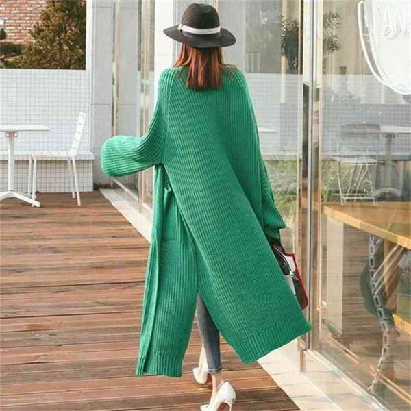 

women oversized cardigan autumn winter long sleeve medium knit sweaters ladies korean style cardigans 210525, White;black