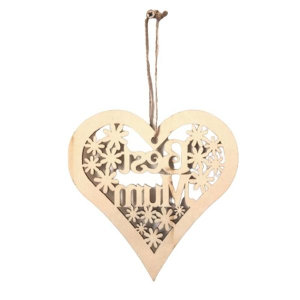 

decorative objects & figurines mother's day wooden crafts home gift pendant hollow decoration accessories 2021