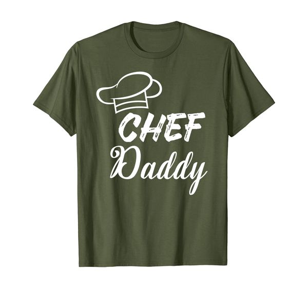 

mens father's day shirt - chef daddy t shirt gift, White;black
